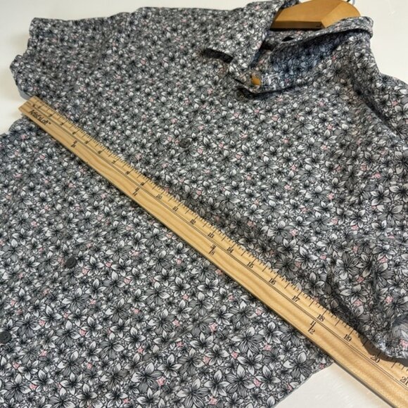 John Varvatos Black and White Geometric Shirt Size Small - Picture 4 of 6